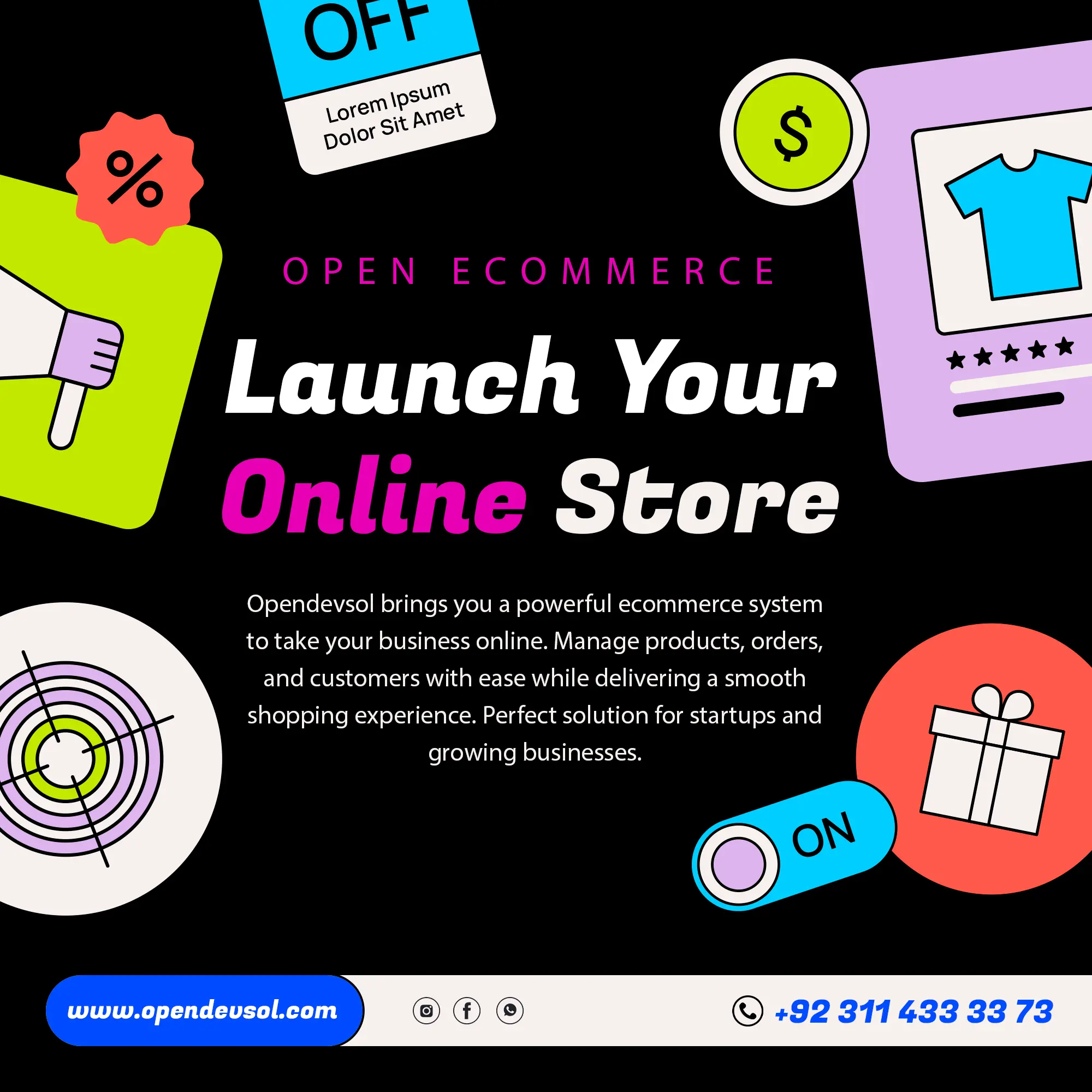 Ecommerce website design and development